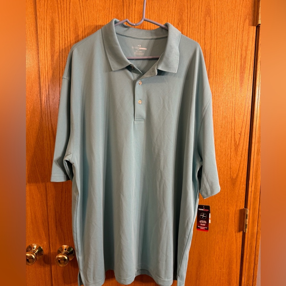 Grand Slam Gold shirt 3XLT- blueish/gray in color- NWT